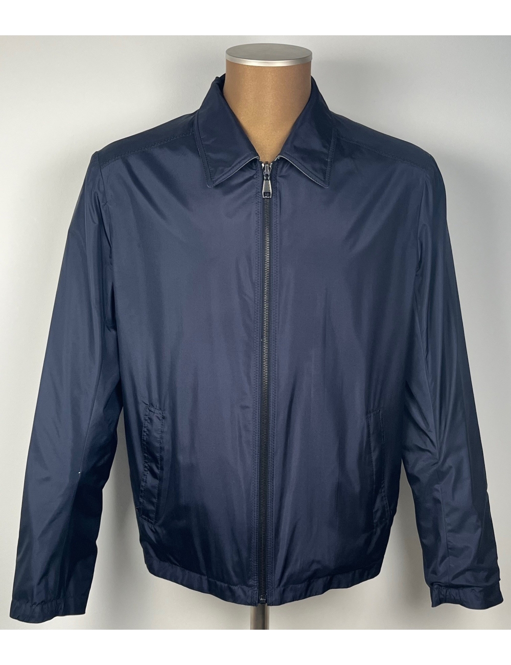 Blouson léger réversible, déperlante, marine / gris