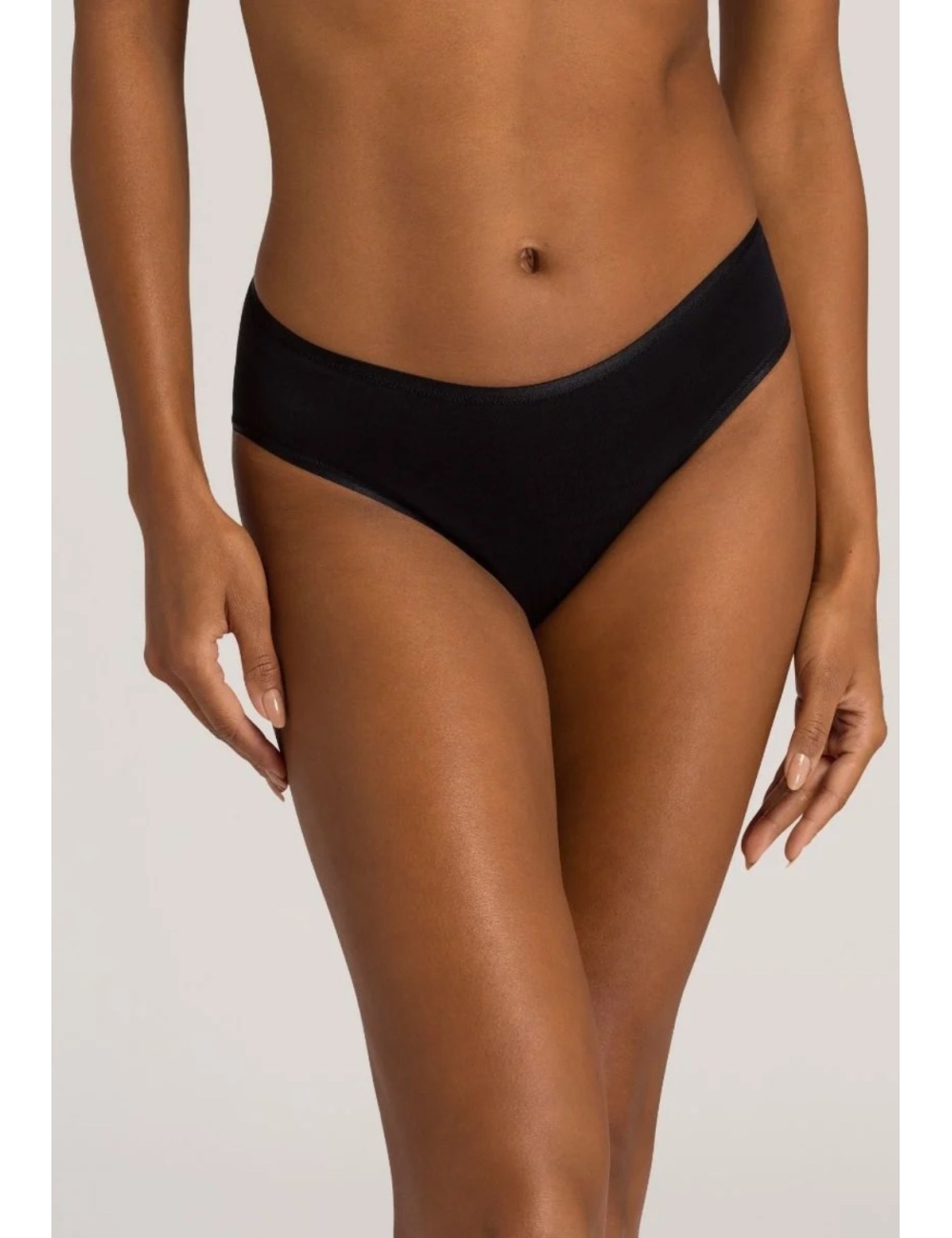 Cotton Seamless, culotte échancrée, noir