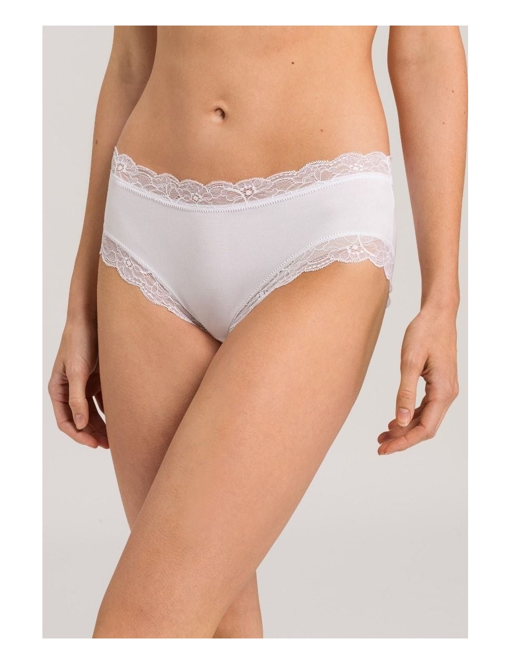 Cotton Lace, Culotte taille basse, white