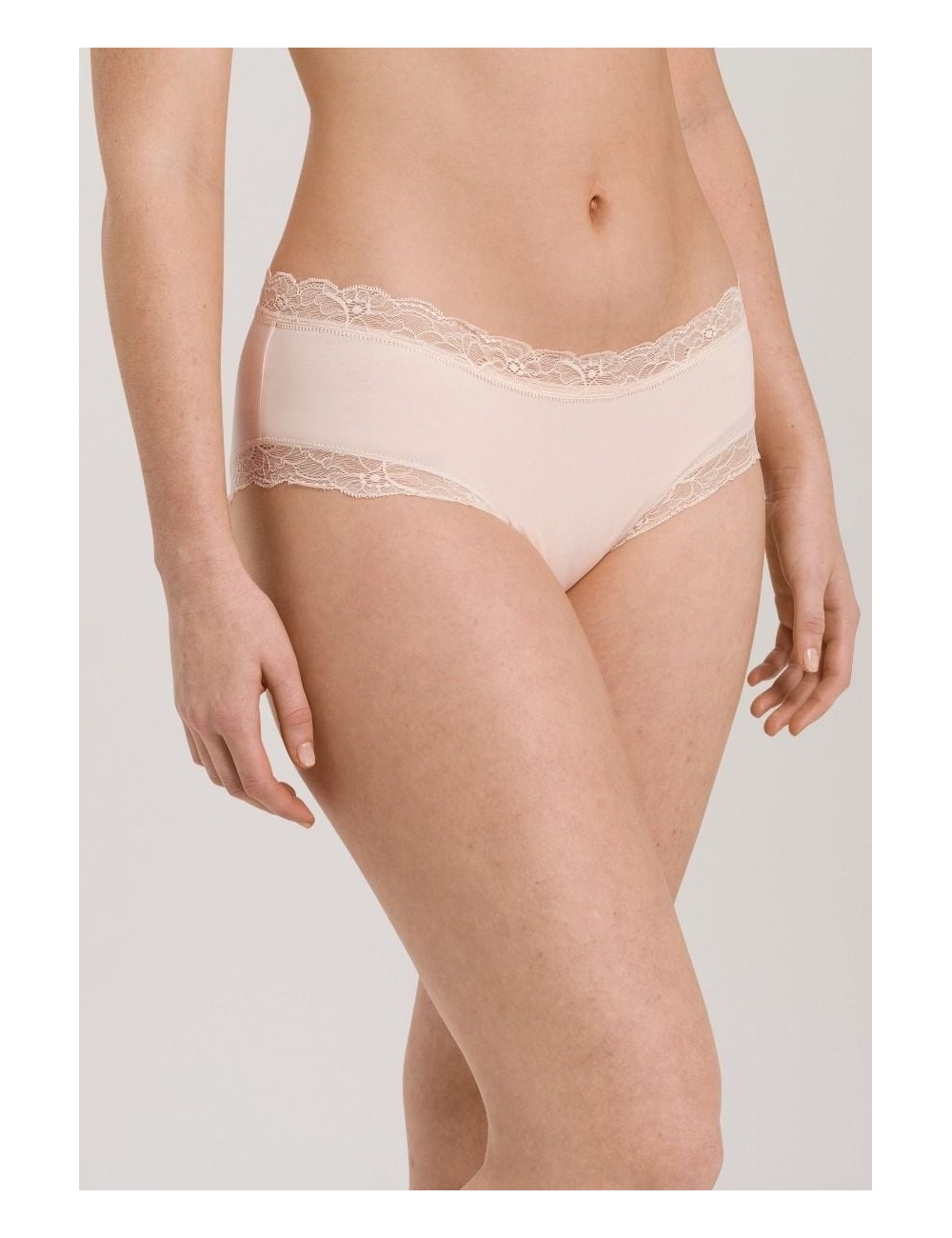 Cotton Lace, Culotte taille basse, powder