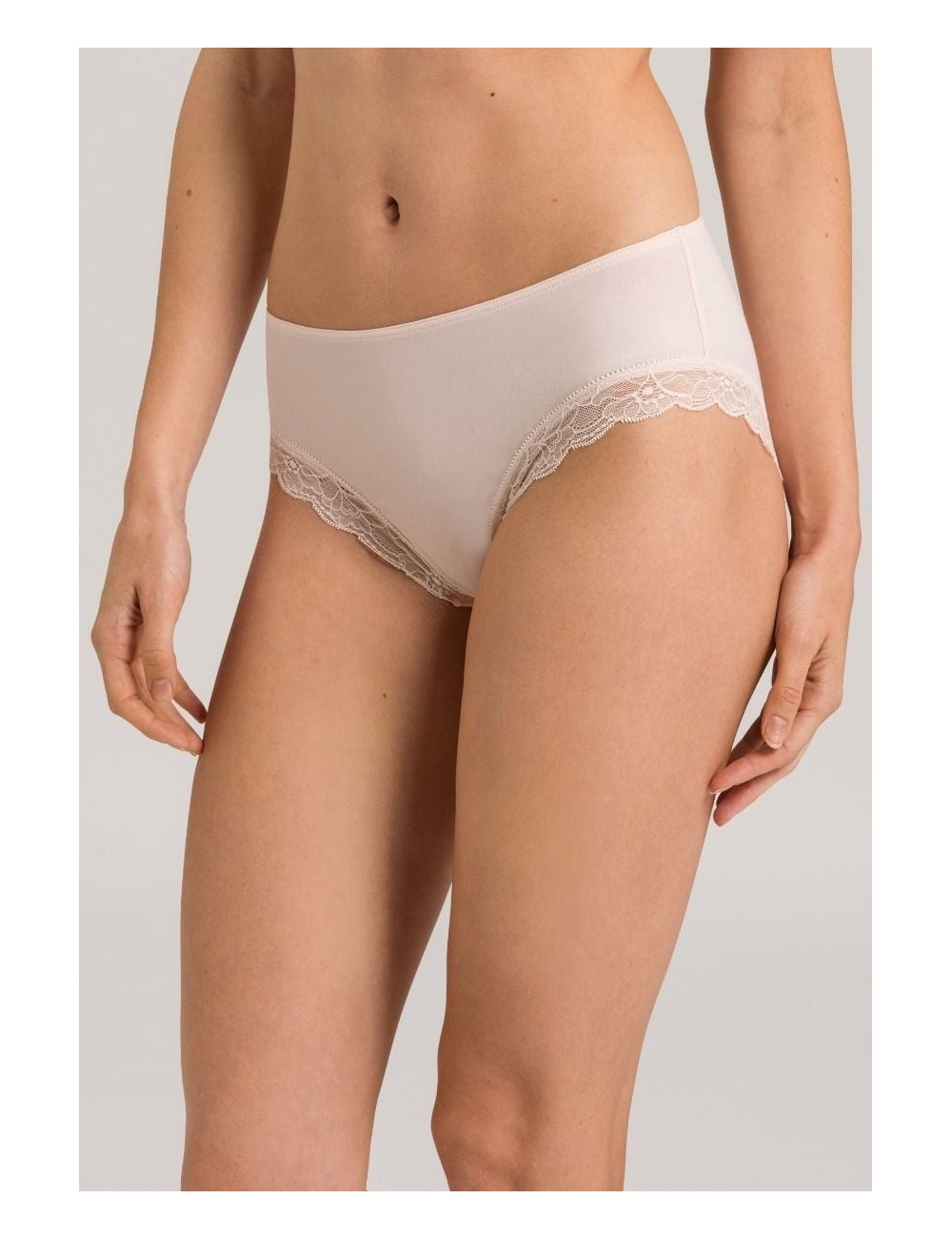 Cotton Lace, Culotte échancrée, powder