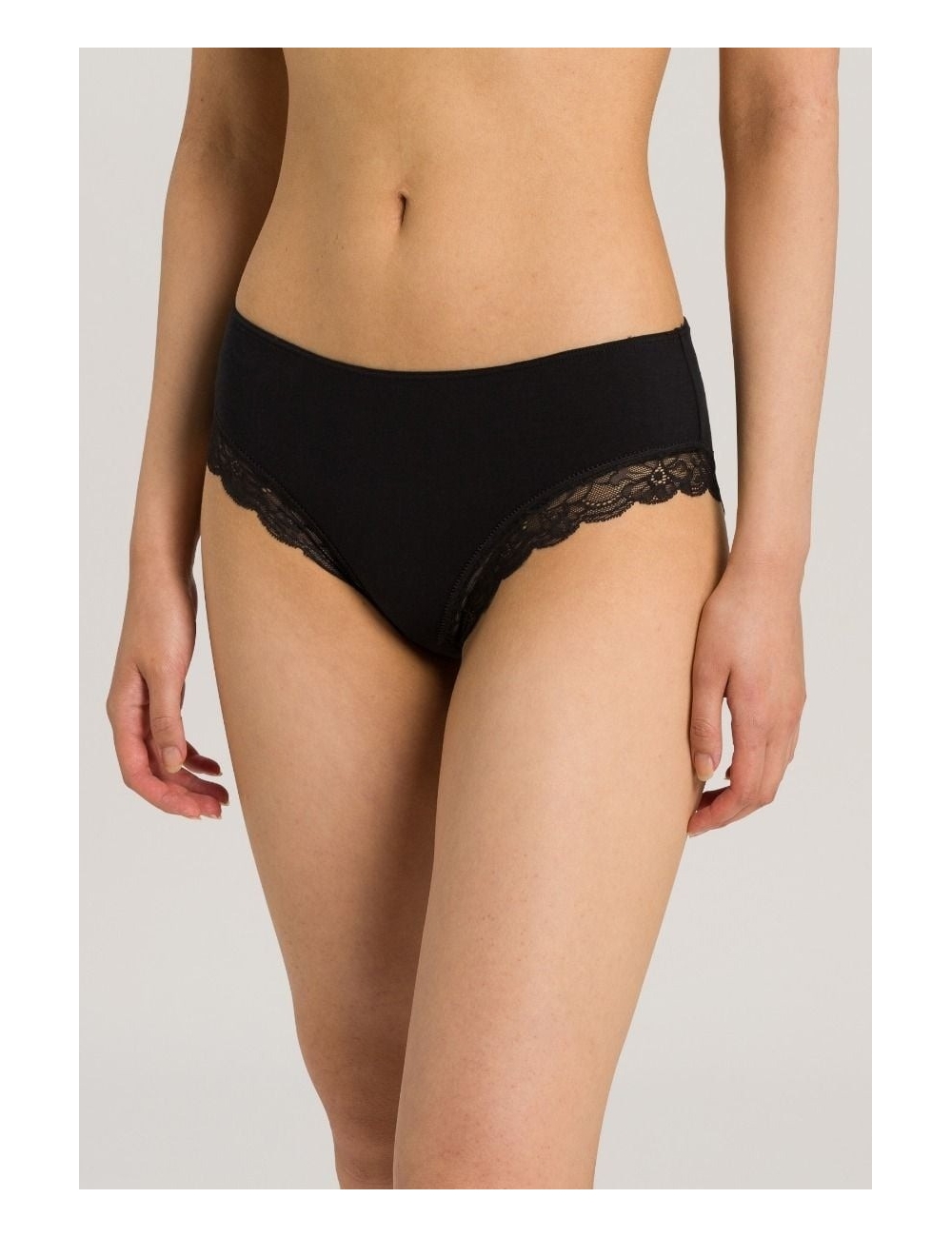 Cotton Lace, Culotte échancrée, black