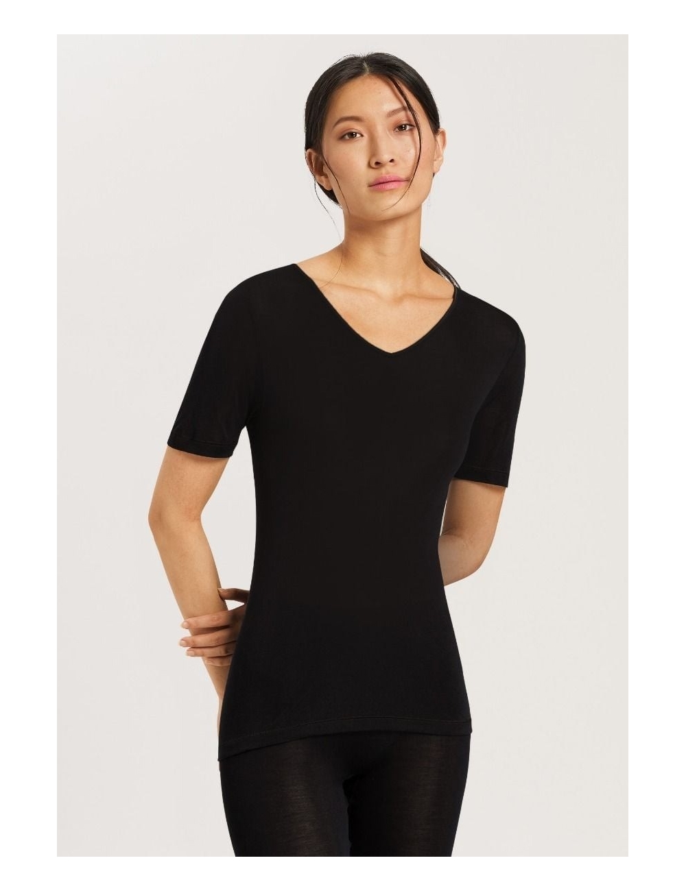 Pure Silk, T-Shirt manches courtes, black