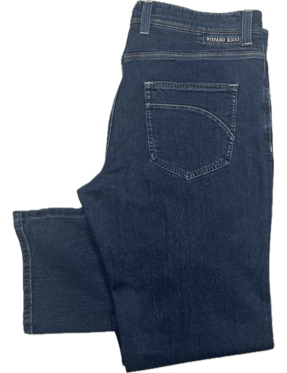 Jeans bleu foncé, coupe regular