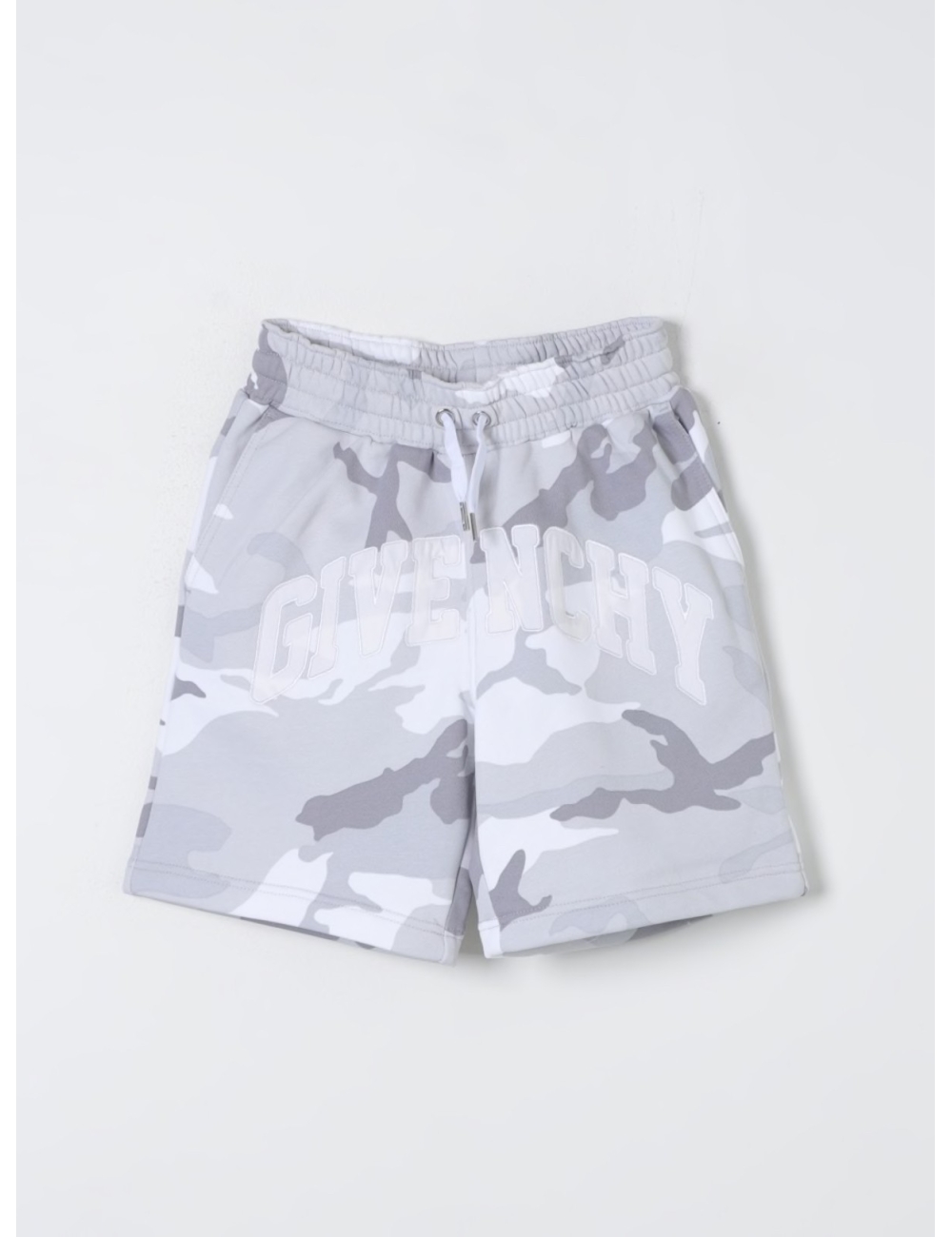 Short camouflage gris blanc