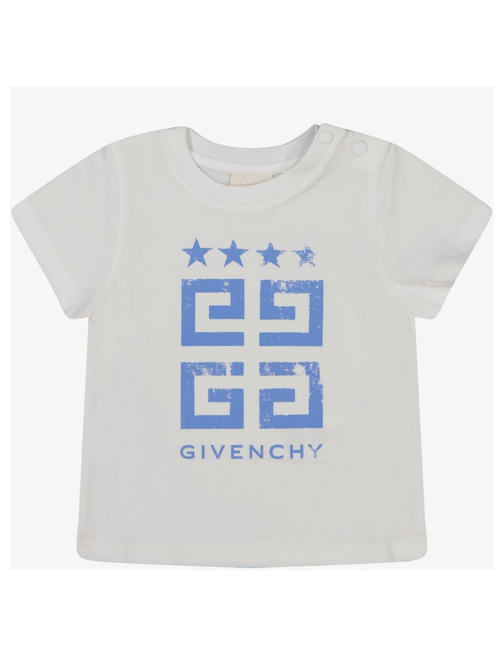 Tshirt bébé blanc logo bleu