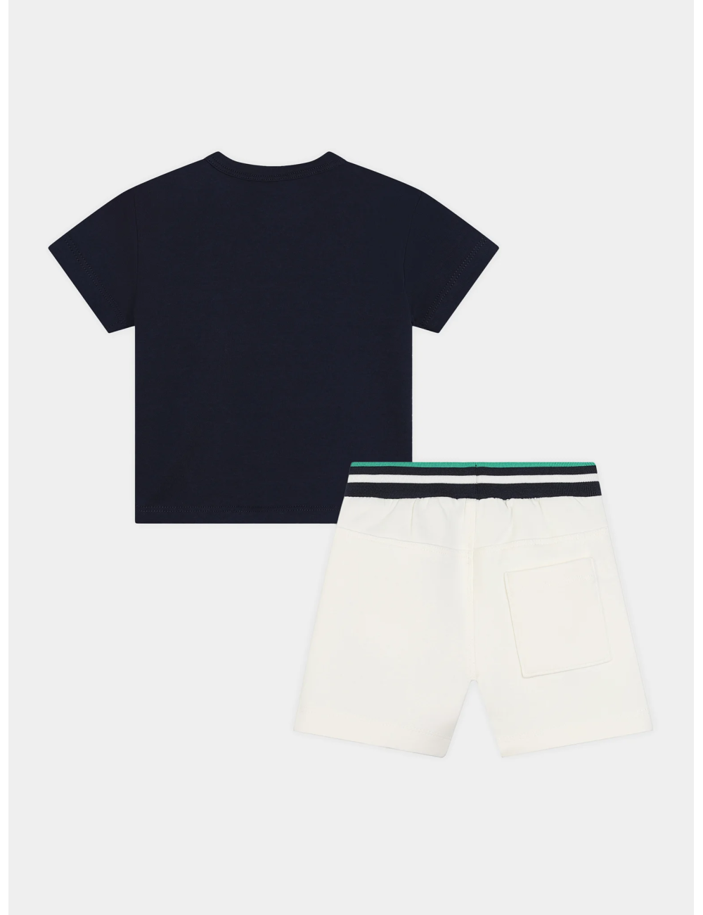 Ensemble tshirt marine et short écru