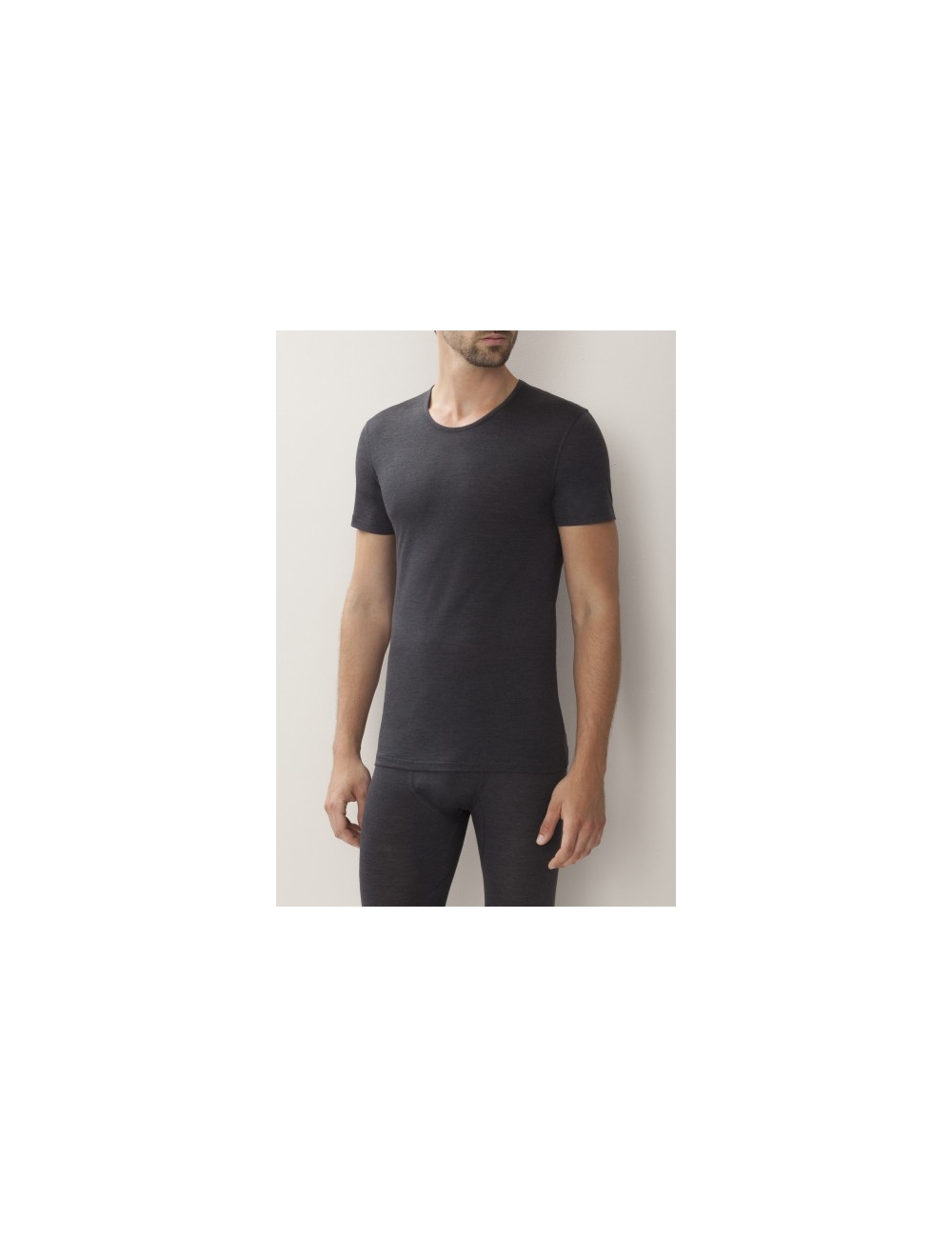 Zimmerli Tshirt 710 wool & silk. Col rond