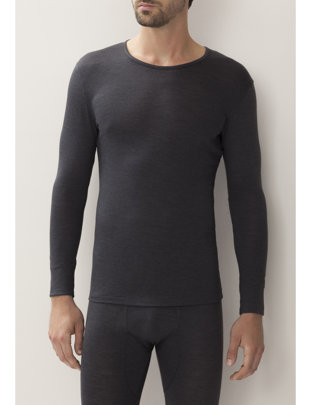 Zimmerli Tshirt 710 wool & silk. Col rond