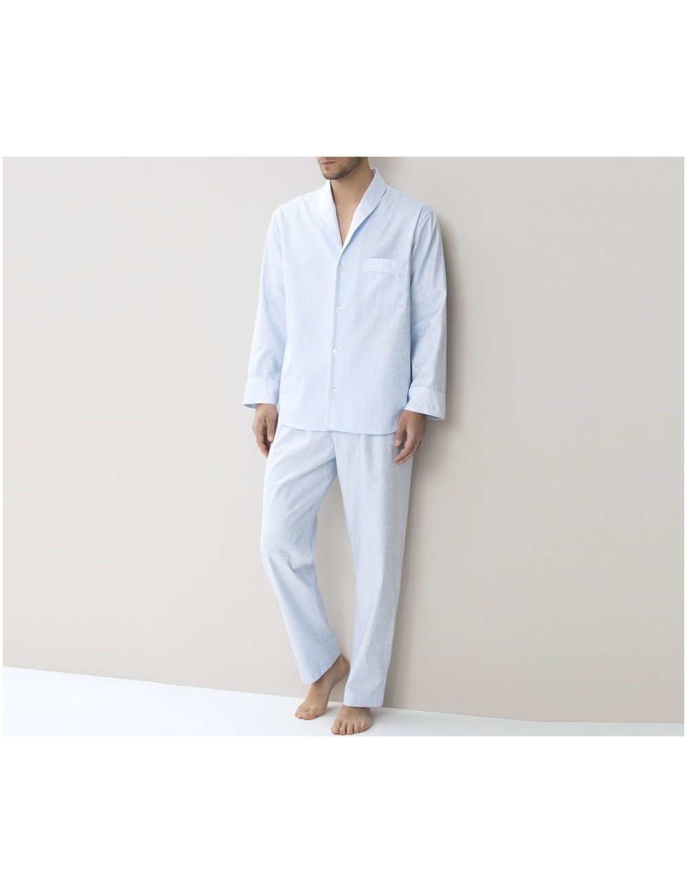 Zimmerli Pyjama Popeline. Manches longues