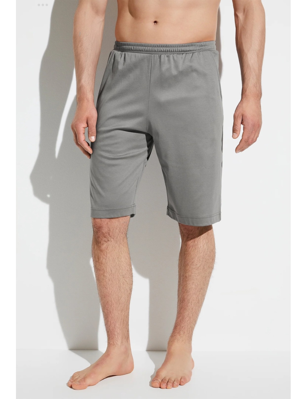 Short supreme green coton, Gris